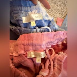 LoveShackFancy Purple & Pink Tie-Dye Pants